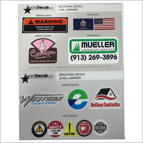Vinyl and Custom Industrial Stickers