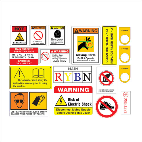 Safety Sticker Sample - JP Graphics Ahmedabad